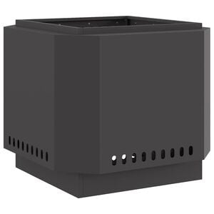 vidaXL Focolare Senza Fumi Nero 58 x 58 x 51 cm