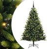vidaXL Albero di Natale Artificiale a Cerniera con 300 LED Verde