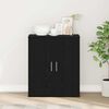 vidaXL Credenza Rovere Nero 60x31x70 cm in Legno Multistrato