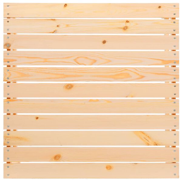 vidaXL Poggiapiedi da Giardino con Cuscino in Legno Massello di Pino