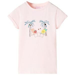 vidaXL Maglietta da Bambina Rosa Tenue 92