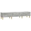 vidaXL Mobile TV con cassetto Grigio Cemento 147 x 34,5 x 30 cm