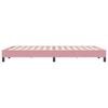 vidaXL Letto a Molle senza Materasso Rosa 140x220 cm in Velluto