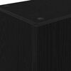 vidaXL Credenza da cucina con cassetto Rovere Nero 32 x 50 x 180 cm