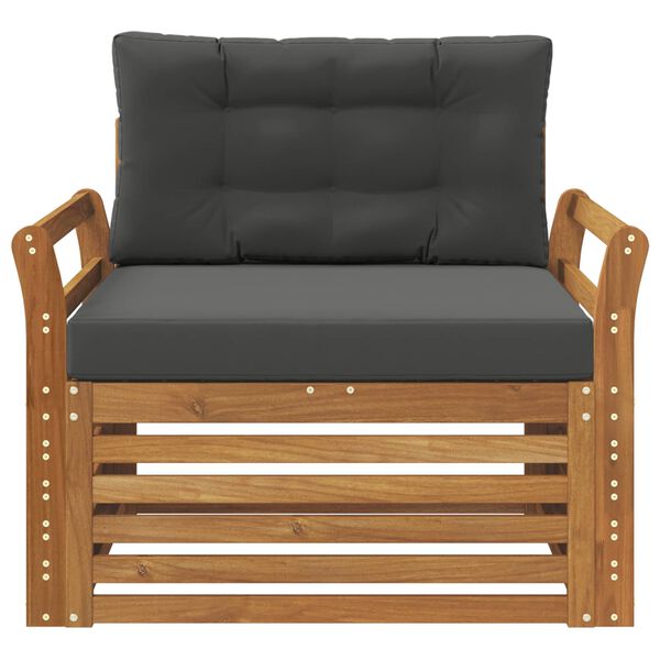 vidaXL Set di divani da esterno Legno di Acacia Massello e Poliestere