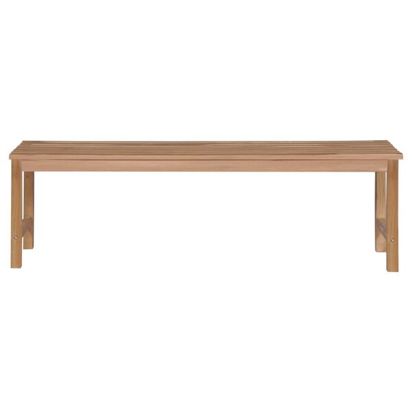 vidaXL Panca da Giardino con Cuscino Verde 150 cm in Legno di Teak