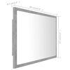 vidaXL Specchio da Bagno a LED Grigio 60x8,5x37 cm in Acrilico