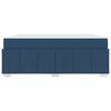 vidaXL Struttura del letto con materasso Blu 180 x 200 cm Tessuto