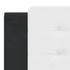 vidaXL Giroletto senza Materasso Zadar Nero e Bianco 180x200 cm in Similpelle