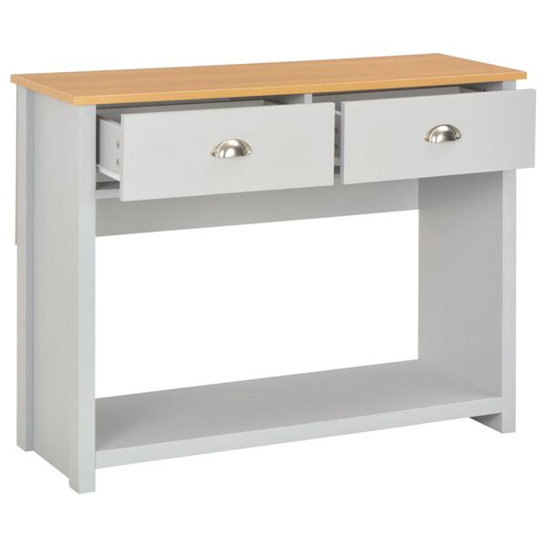 vidaXL Tavolo Consolle Grigio 97x35x76 cm
