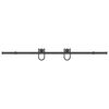 vidaXL Kit di Binari per Porte Scorrevoli 200 cm Acciaio Nero