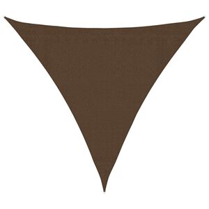 vidaXL Vela Parasole 160 g/m&sup2; Marrone 3x3x3 m in HDPE