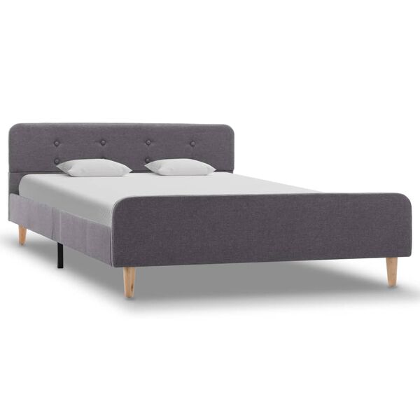 vidaXL Giroletto Grigio Chiaro in Tessuto 120x200 cm