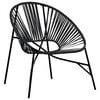 vidaXL Sedia da Uovo da Giardino in Polyrattan Nero
