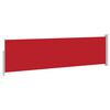 vidaXL Tenda Laterale Retrattile per Patio 140x500 cm Rossa