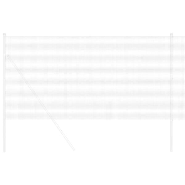 vidaXL Recinzione in Rete Saldato Argento 0.4 x 10 m Acciaio