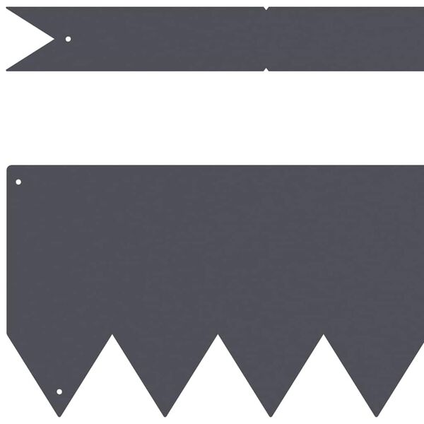 vidaXL Bordura per Prato 10 pcs Antracite 100 x 0.05 x 20 cm