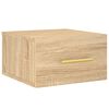 vidaXL Comodini a Muro 2 pz Rovere Sonoma 35x35x20 cm
