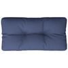 vidaXL Cuscino per Pallet Blu Marino 80x40x12 cm in Tessuto
