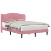 vidaXL Struttura del letto con testiera Rosa 140 x 200 cm Velluto