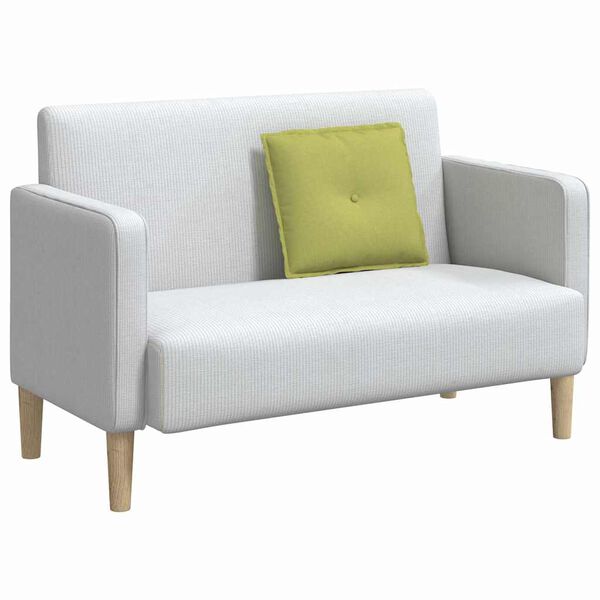 vidaXL Cuscino per Schiena Verde chiaro 50 x 19 x 45 cm Tessuto