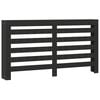 vidaXL Copertura Termosifone Nera 175x20x82 cm in Legno Multistrato