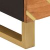 vidaXL Credenza Marrone e Nera 40x33,5x75cm in Legno Massello di Mango