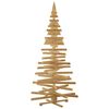 vidaXL Alberi di Natale Marrone 210 cm Legno di pino massello