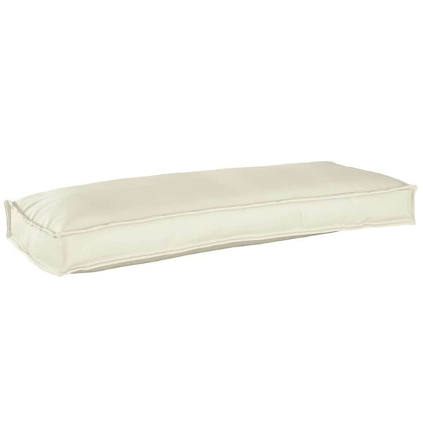 vidaXL Cuscino Crema 100 x 40 x 8 cm Tessuto Oxford