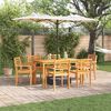 vidaXL Set da Pranzo per Giardino 7 pcs Marrone