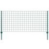 vidaXL Set Recinzione Euro 20x1,2 m in Acciaio Verde