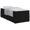 vidaXL Struttura del letto con materasso Nero 90 x 190 cm Tessuto