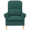 vidaXL poltrona Verde scuro 76 x 94 x 102 cm Tessuto