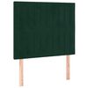 vidaXL Giroletto senza Materasso Verde Scuro 120x200 cm in Velluto