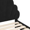 vidaXL Struttura letto per bambini con testata Nero 70 x 140 cm