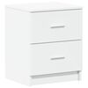 vidaXL Comodino con 2 Cassetti Bianco 40x36x50 cm