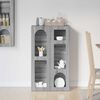 vidaXL Credenza Grigio Sonoma 59 x 35 x 100,5 cm Legno multistrato