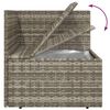 vidaXL Set Divani da Giardino 7 pz con Cuscini in Polyrattan Grigio