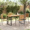 vidaXL Set da Pranzo per Giardino 5 pcs Grigio