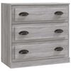 vidaXL Credenza Grigio Sonoma 70x35,5x67,5 cm in Legno Multistrato