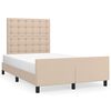 vidaXL Giroletto con Testiera Cappuccino 120x200 cm in Similpelle