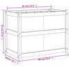 vidaXL Fioriera da Giardino 90x50x70 cm in Legno di Pino Impregnato
