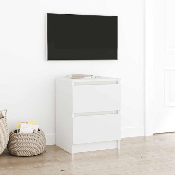 vidaXL Mobile Porta TV Bianco 40x35x54 cm in Legno Multistrato