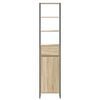 vidaXL Mobile da Bagno Sonoma 40 x 30 x 180 cm Legno multistrato
