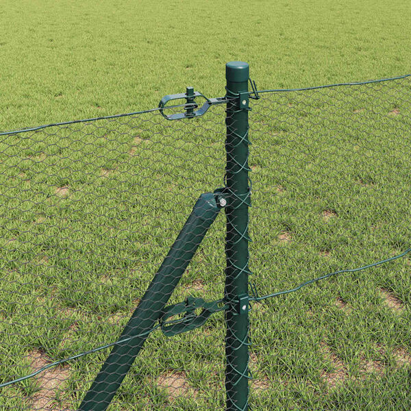 vidaXL Palo della recinzione Verde 100 x 0,8 m (mesh da 13 mm)