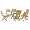 vidaXL Set da Pranzo da Giardino 7 pz in Legno Massello di Acacia