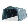 vidaXL Tendone Bestiame Rimovibile PVC 550 g/m&sup2; 3,3x8 m Verde Scuro