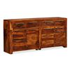vidaXL Credenza in Legno Massello di Acacia 160x35x75 cm