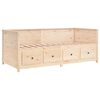 vidaXL Dormeuse senza Materasso 75x190 cm in Legno Massello di Pino