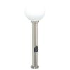 vidaXL Lampada a paletto con presa elettrica 80 cm Acciaio Inox IP44